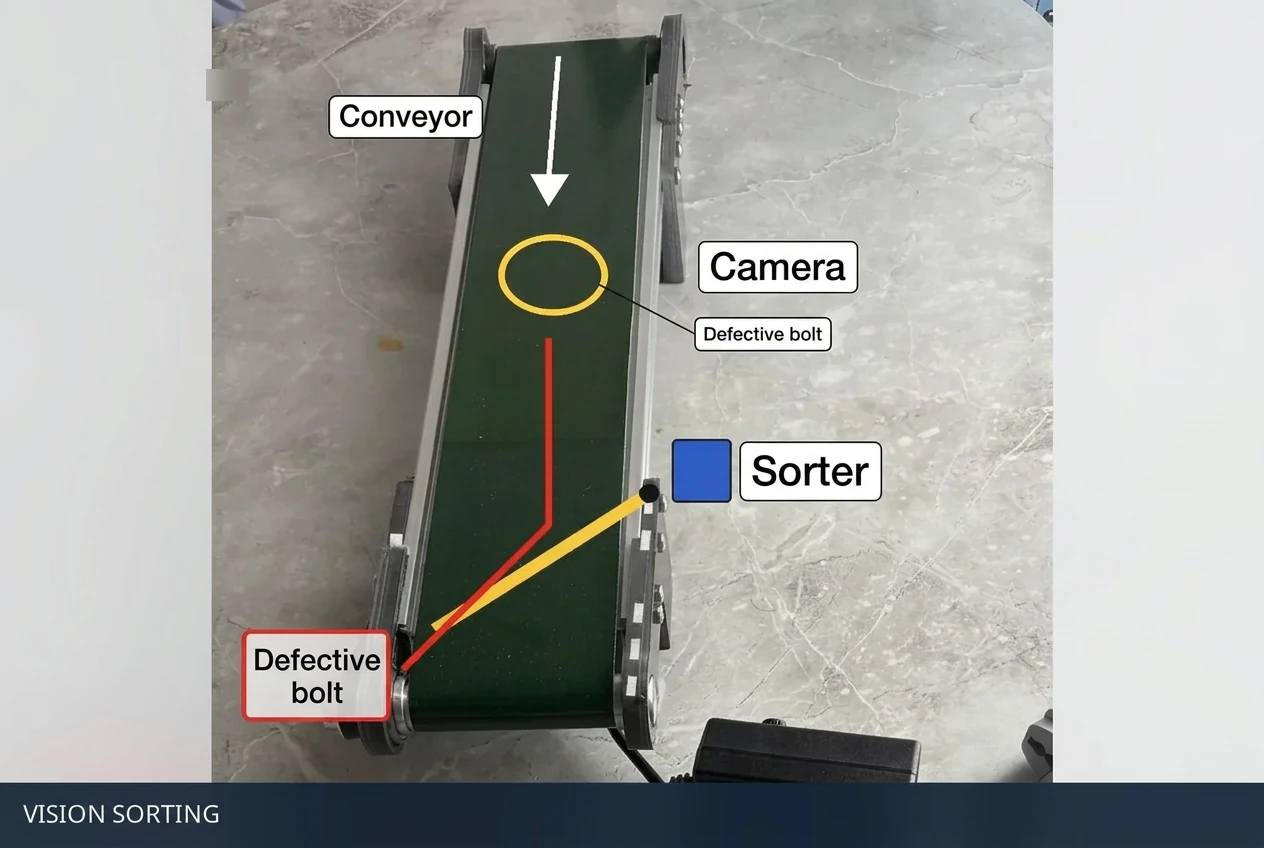 Defective Bolt Sorting Conveyor